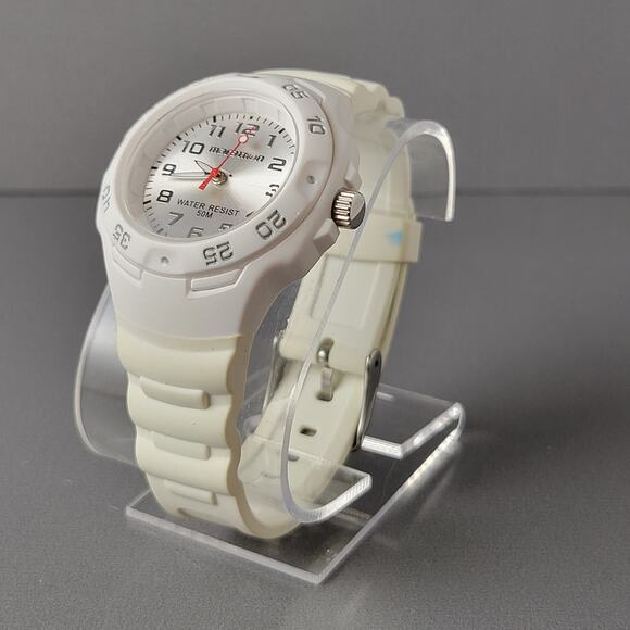 Marathon Quartz Watch White Case Silicone Band 50M Water Resistant 1.42" Dial - Picture 11 of 14
